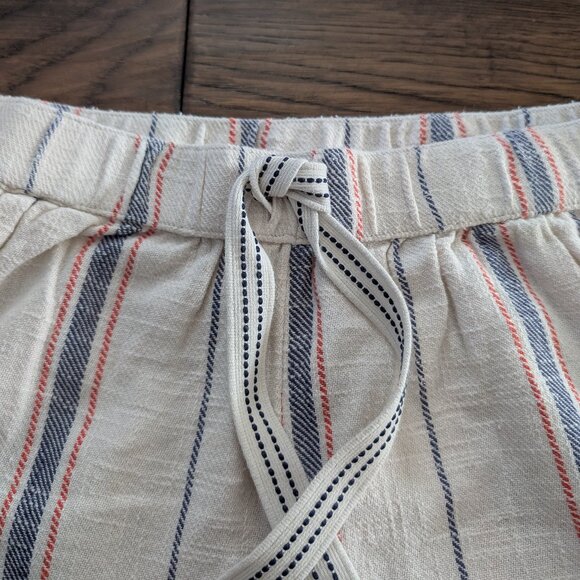aerie boho shorts crochet lace trim cream striped size XS - Picture 3 of 15